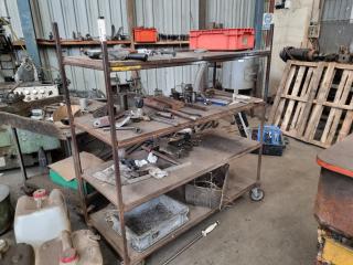 Workshop Mobile Shelf Trolley