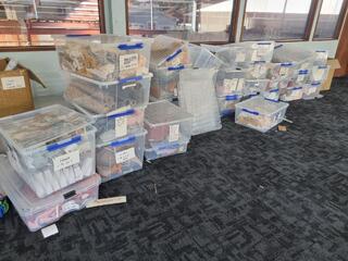 Large Lot of Retail Baby & Toddler Clothing, Craft Suppplies, & More