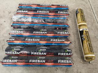 8x Bostik Fireban One Polyurethane Sealant & More