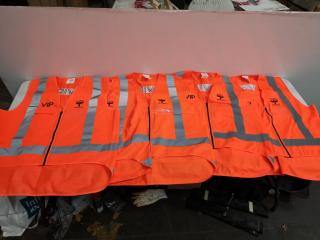 5x Martin Jetpack VIP Embossed High Viz Vests