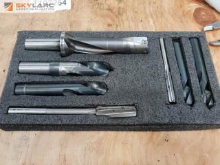 Tray of Insert Drills, Drills, Reamers