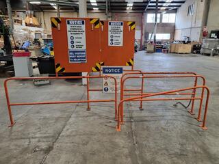 5x Safety Hand Rails, Barriers