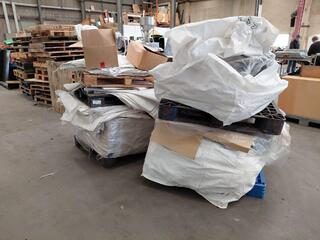 Bulk Lot White Woven Polypropylene Bags on Pallets