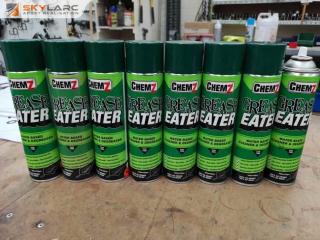 8x ChemZ Grease Eater Water Based Cleaner & Degreaser Aerosols