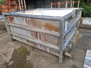 Stainless Steel Open Top Vat Tank with Heat Exchanger
