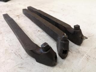 3x Vintage Indexable Lathe Turning Tools