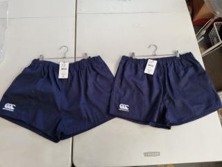 2x Canterbury Rugged Drill Shorts, Size 40 & 42