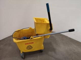 Mobile Mop Bucket /Strainer Unit w/ Mop