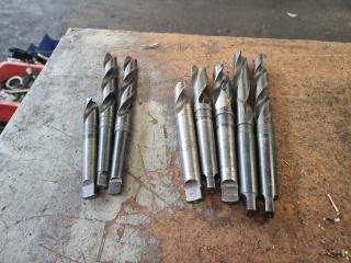 8 Assorted MT2 & MT3 Morse Taper Shank Drills