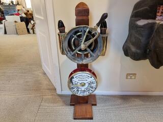 Antique Steam Ship Engine Order Telegraph Display