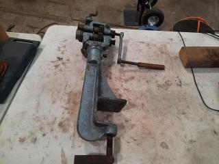 Vintage Bench Mounting Swaging Jenny