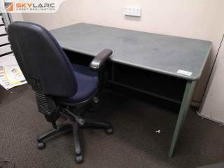 Office Workstation Desk w/ Gas Lift Chair