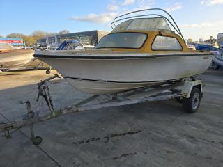 Fi-Glass Fiberglass Boat on Trailer