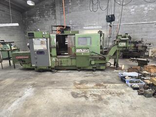 Takisawa TX-3 CNC Lathe with Tsubaki Chip Conveyor
