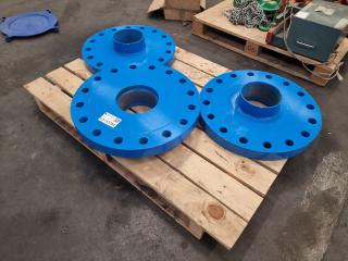 3 Large Flanged Couplings