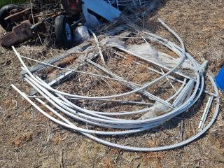 Assorted Aluminum Metal Supplies (Ex Greenhouse Frame)