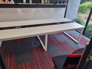Stylish Modern Board Room Table or 4-Station Office Desk