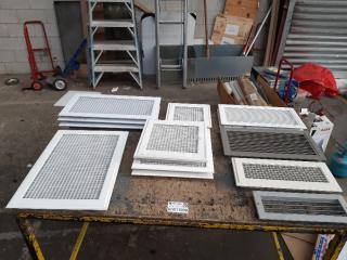 12 Assorted Aluminum Vent Grilles