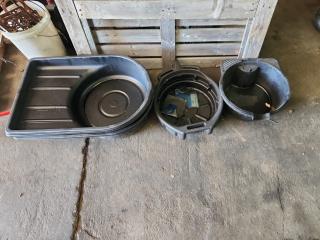 5 x Oil Drain Pans 