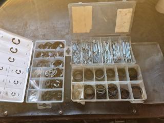 E Retainer Rings, Snap Rings,  Split Pins