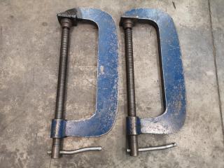 2x 300mm G Clamps