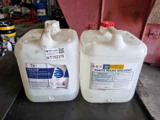 2 x Containers of Parts Wash Solvent