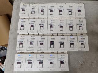 26x Headphones for iPhone w/ Lightning Cable Connection, Bulk Lot, New