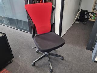 Stylish Red/Black Office Desk Chair