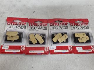 4x Pairs of Oxford Full Stop Bike Disk Brake Pads