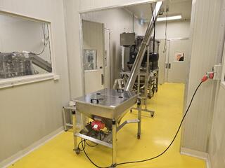 Stainless Steel Screw Auger Conveyor with Hopper and Control Panel