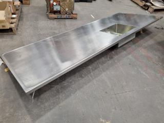 Stainless Steel Countertop Bench & Sink by Mercer