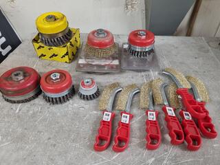 Assorted Wire Hand Brushes & Cup Brushes