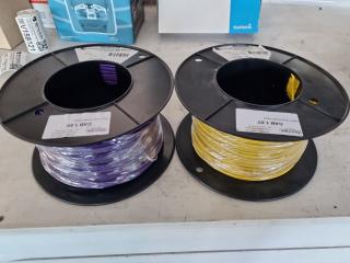 2x 100m Rolls of Single Core Electrical Wire, 1.5mm