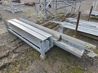 Stillage Lot Galvanized Angle Iron Channels and I Beams