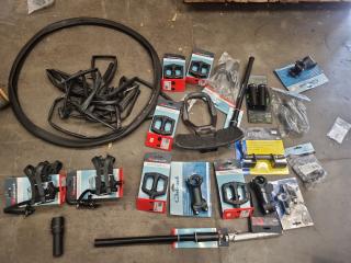 Assorted Bike Pedals, & Other Parts & Components