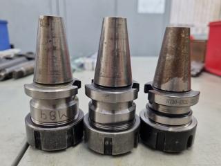 3x BT30 / NT30 Size ER32 Drill Collet Holders