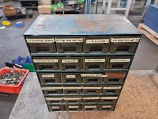 Large Assortment of Threaded Die Head Fastners