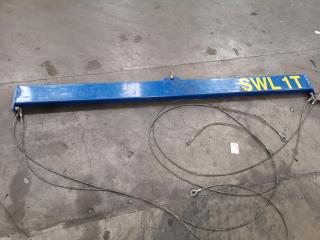 1-Ton Capacity Lifting Spreader Bar w/ Cables