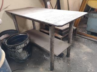 Heavy Steel Workshop Table