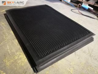 10x PVC Rubber Industrial Anti Fatigue Floor Mats, 600x850mm