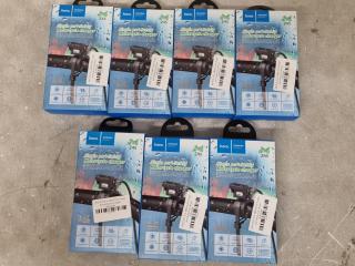 7x Single Port Motorcycle Phone Chargers, New