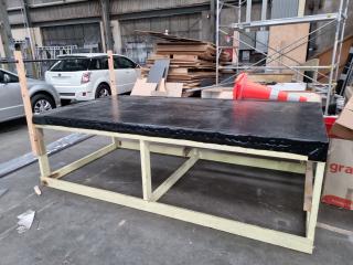 Large Wooden Workshop Table