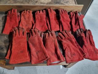 Leather Welding Gloves, 11x Pairs