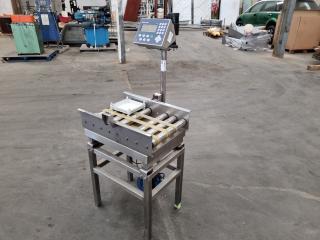 Industrial Roller Conveyor Scale Assembly w/ Mettler Branded Scale