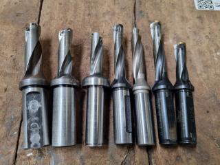 7x Assorted Indexable Mill Drills