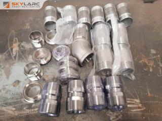 Assorted Stainless Pipe Fittings