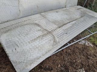 Large Sheet of Stainless Steel Tread Plate