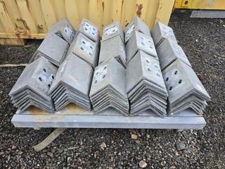 Pallet of Galvanized Steel Angle Brackets