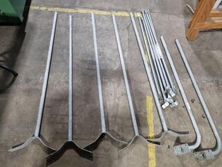 Assorted Galvanized Antenna Mounting Poles