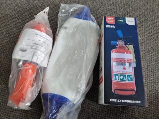 Quicksilver Fender, Floating Lifebuoy Light, 1kg ABE Fire Extinguisher